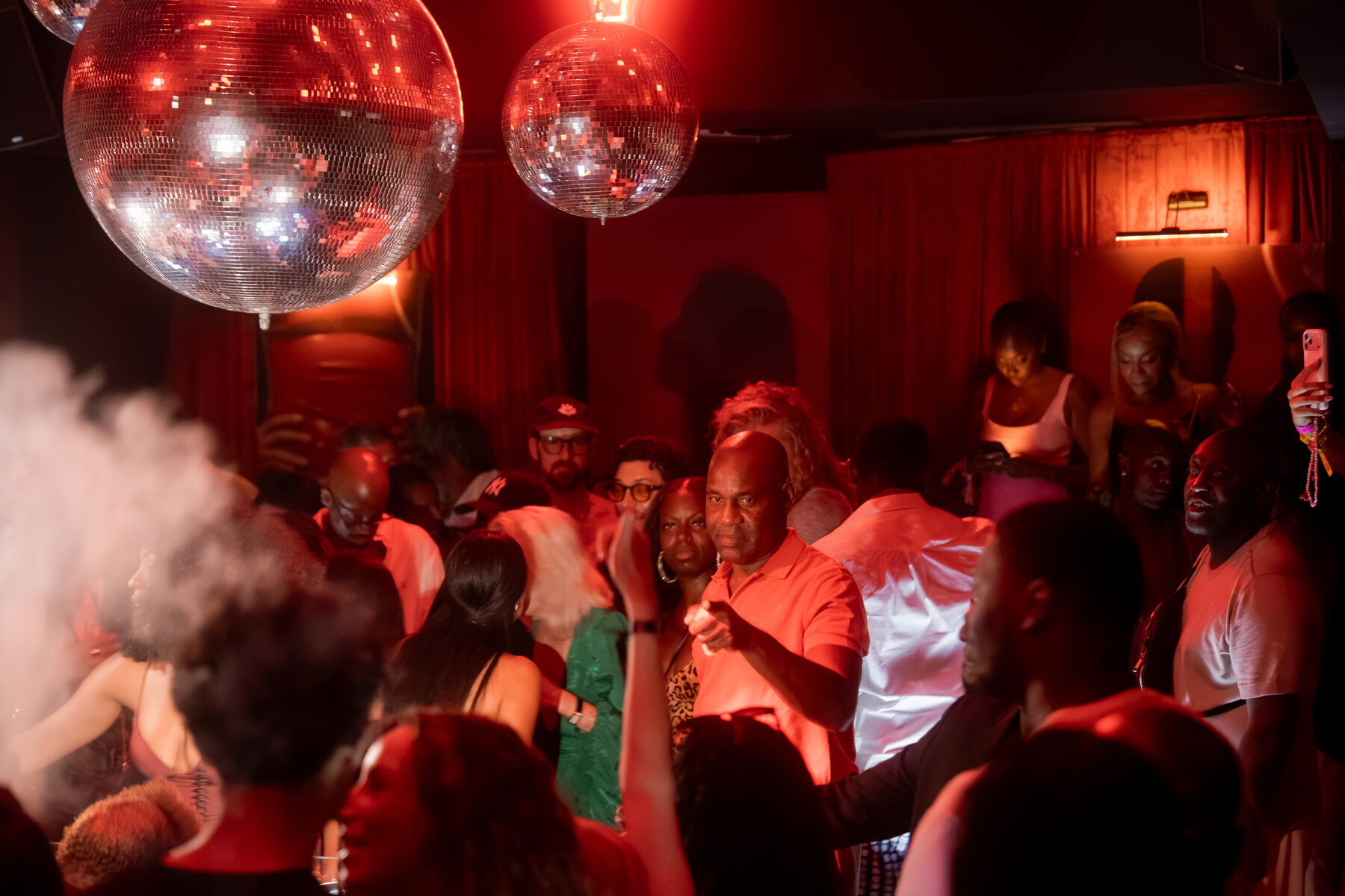 Guests on the dancefloor at a late-night reception
